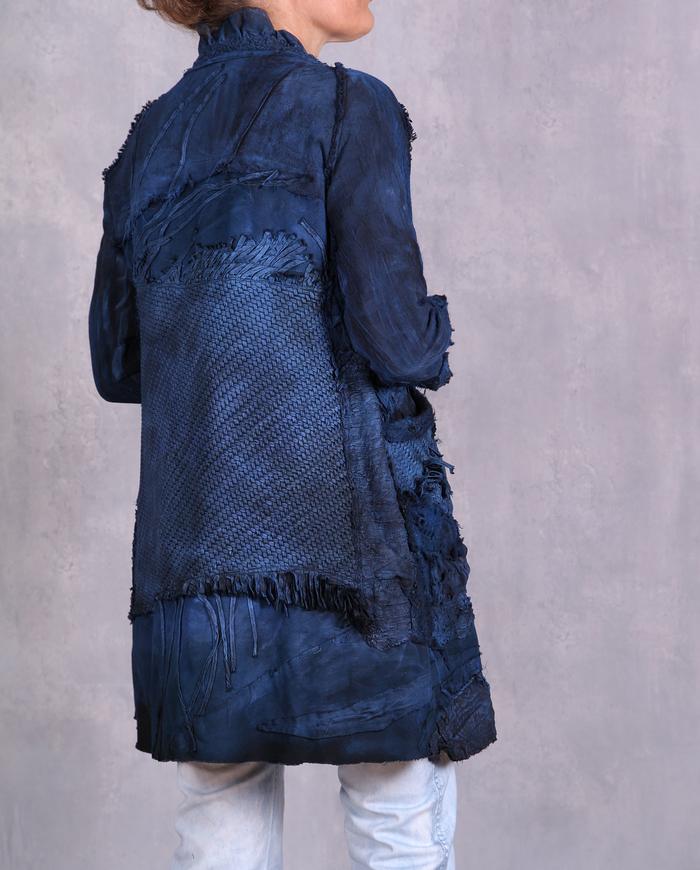 'an ode to indigo' highly detailed art jacket