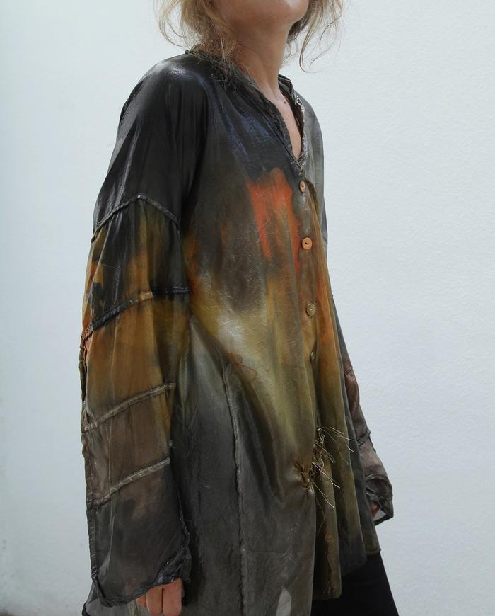 'shimmer and shine' super lightweight metallic sheen tunic