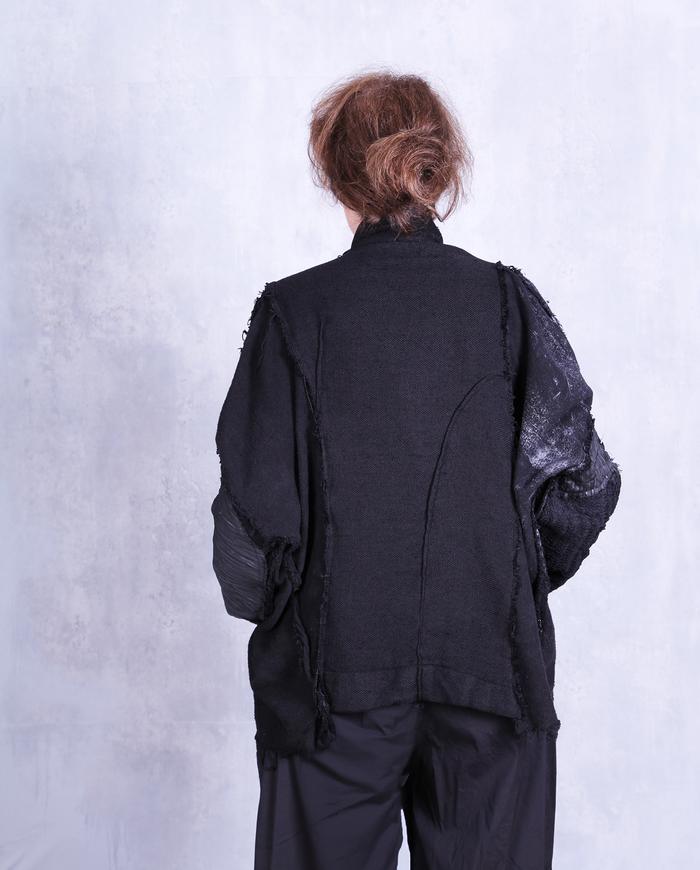 'so much to see and feel' detailed oversized jacket