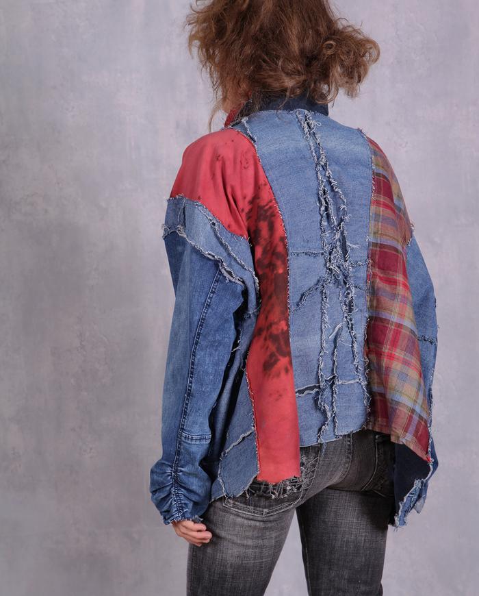 'more-than-one-trick cozy' oversized denim jacket