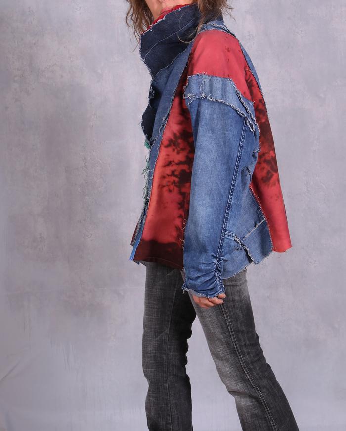 'more-than-one-trick cozy' oversized denim jacket