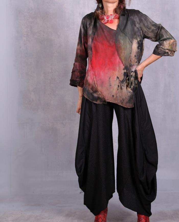 'ripples in the atmosphere' asymmetrical bold top