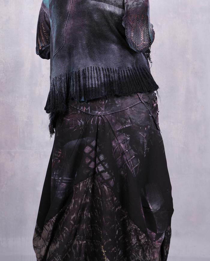 'Great wall of imagination' full maxi boho skirt