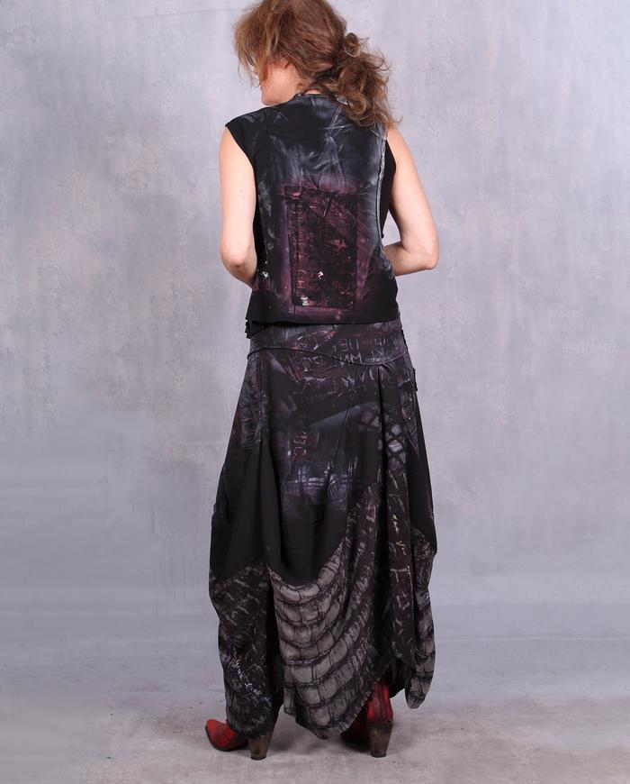 'Great wall of imagination' full maxi boho skirt