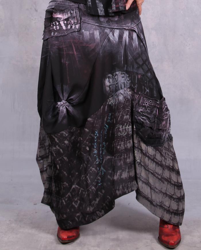 'Great wall of imagination' full maxi boho skirt