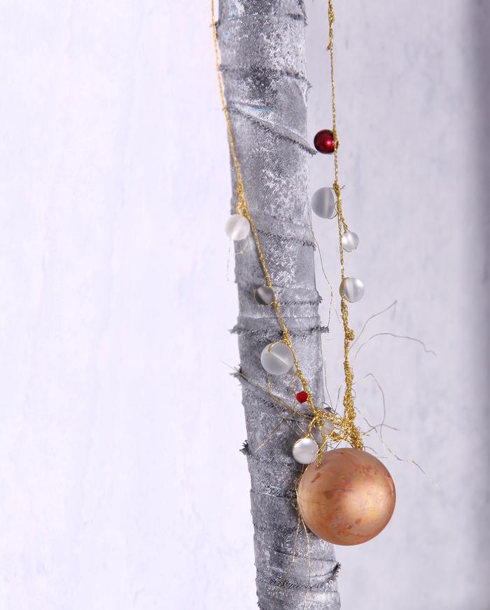 'copper moon and stars' art necklace