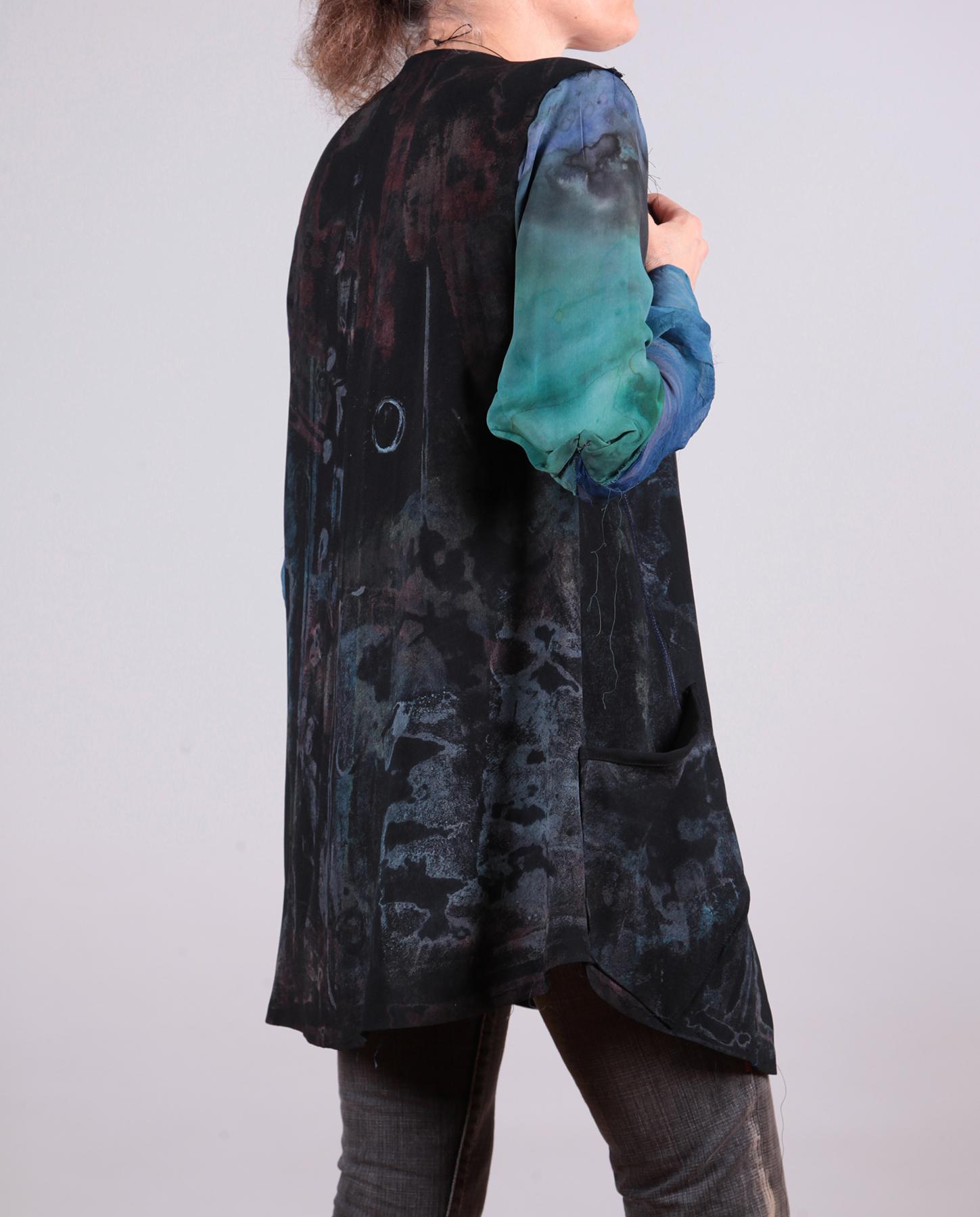 Art-to-Wear by Tatiana Palnitska - asymmetrical closure hand-painted ...